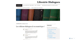 Desktop Screenshot of blog.librairiedialogues.fr