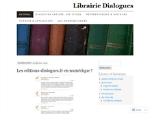 Tablet Screenshot of blog.librairiedialogues.fr
